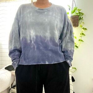 Blue Tie-Dye Cropped Sweatshirt from American Eagle 💙